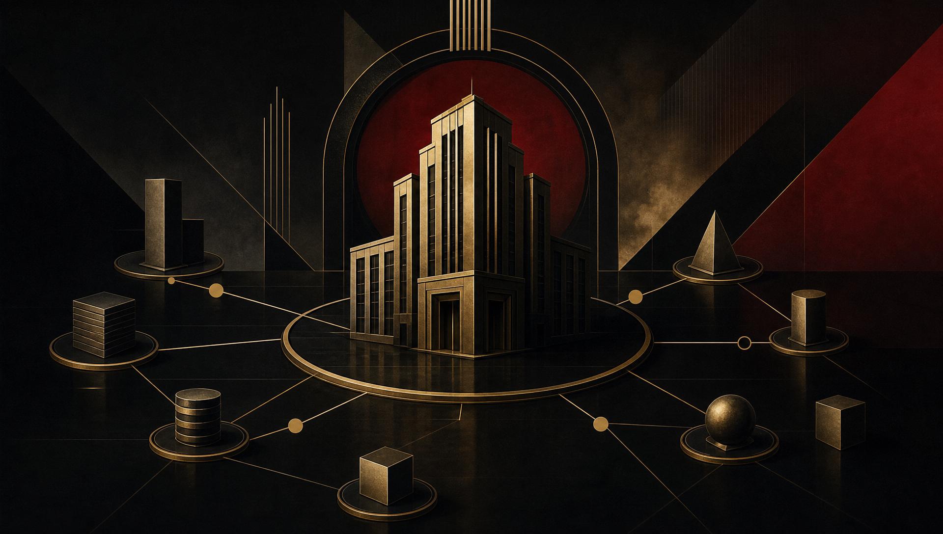 Abstrakte Netzwerk-Visual